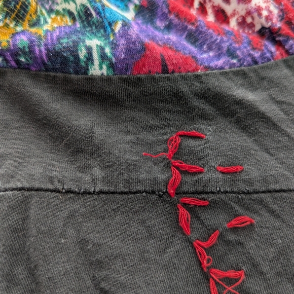 Women's Boho Short Sleeve Tunic size S/M Patchwork Embroidery - Picture 10 of 11